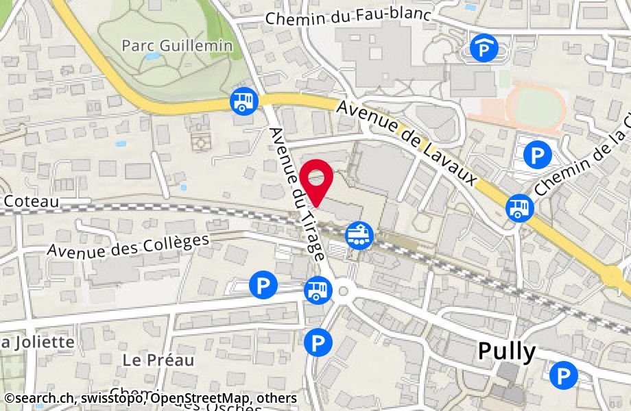 Parking Pully Centre SA search.ch