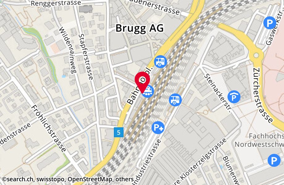 SBB AG, Bahnhof in Brugg - search.ch